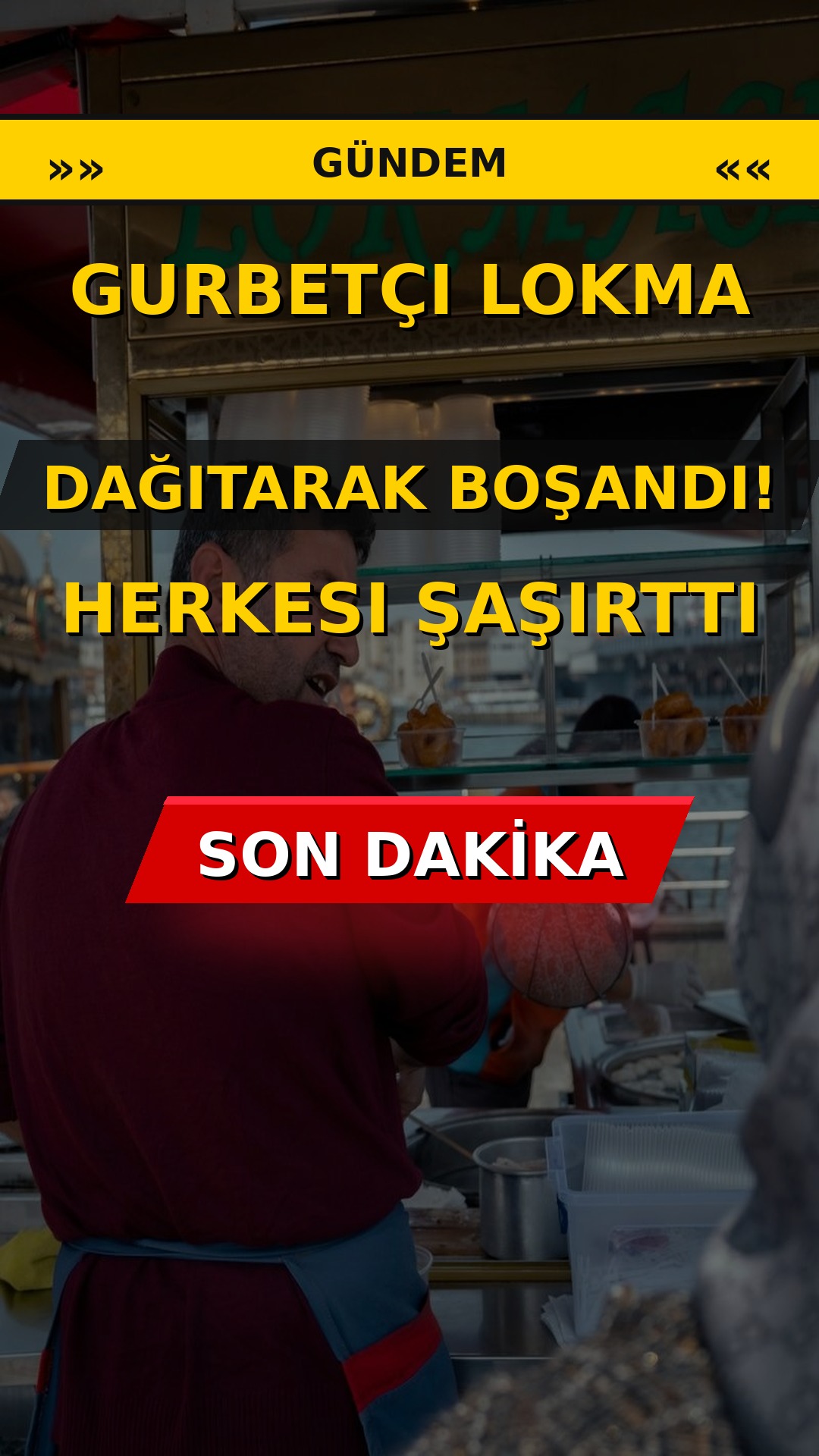 Gurbetçi lokma dağıtarak boşandı! Herkesi şaşırttı