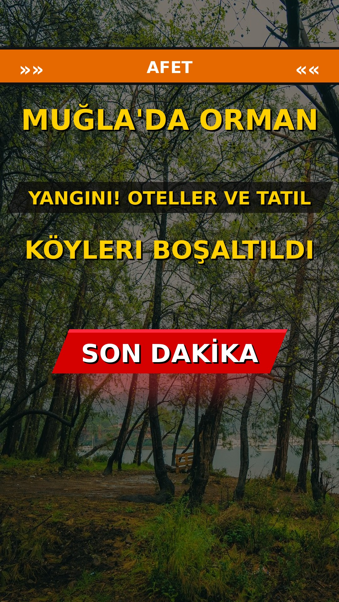 Muğla'da orman yangını! Oteller ve tatil köyleri boşaltıldı