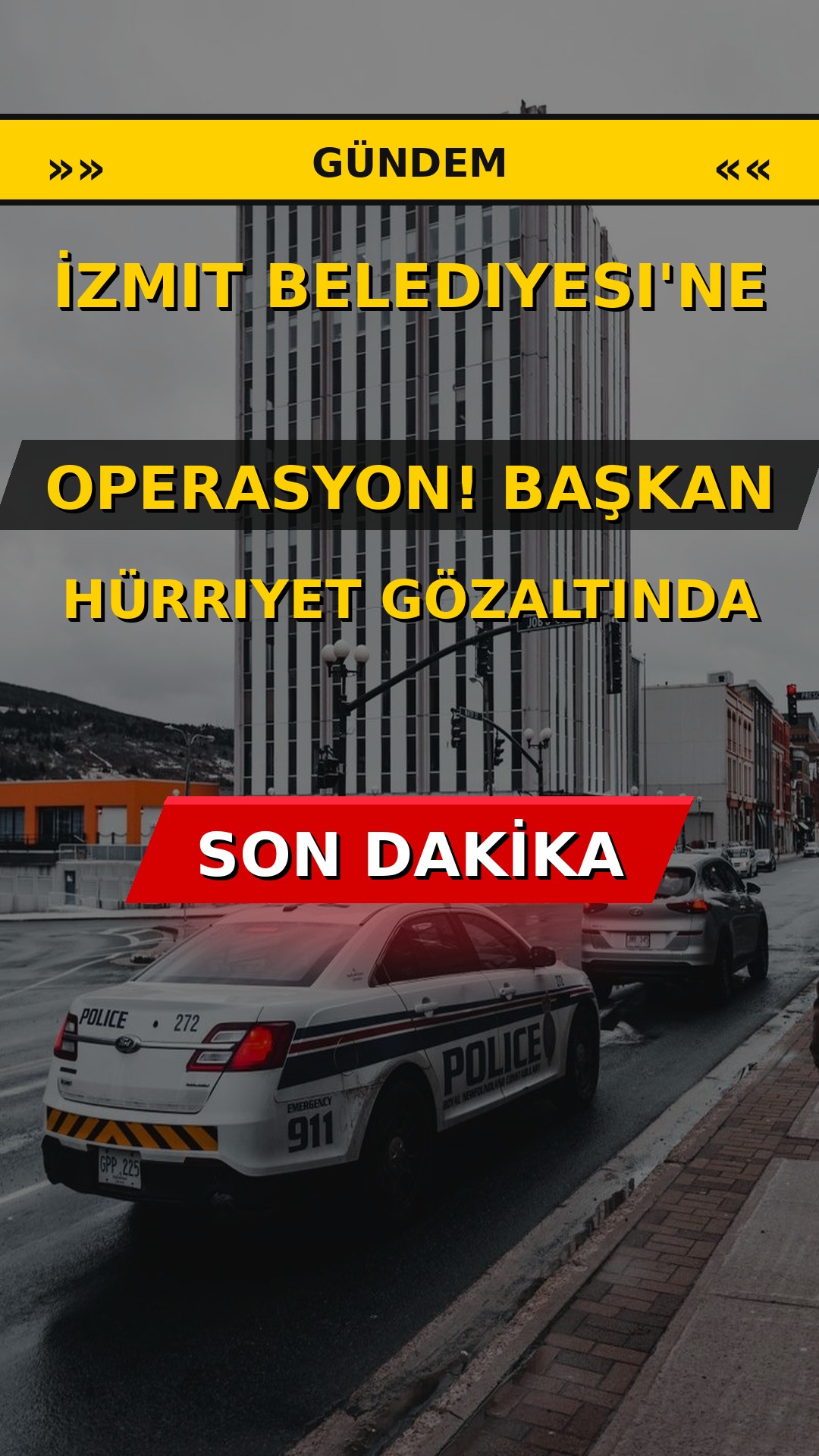 İzmit Belediyesi'ne operasyon! Başkan Hürriyet gözaltında